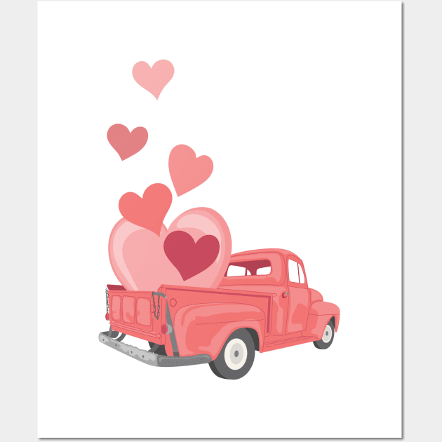 Love Truck Wall Art by SWON Design